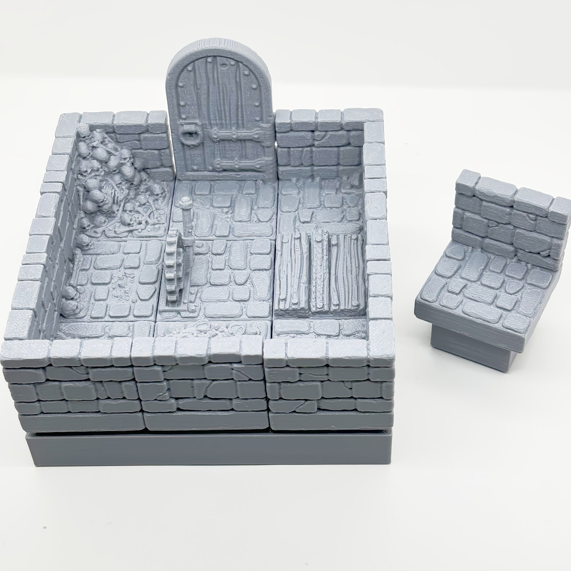1 Set 3D Printed Tabletop Gaming Terrain Kit, Modular Wall & Floor