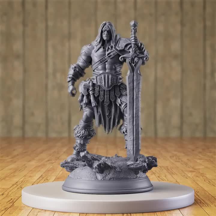 Barbarian Warrior 32mm Miniature Figure