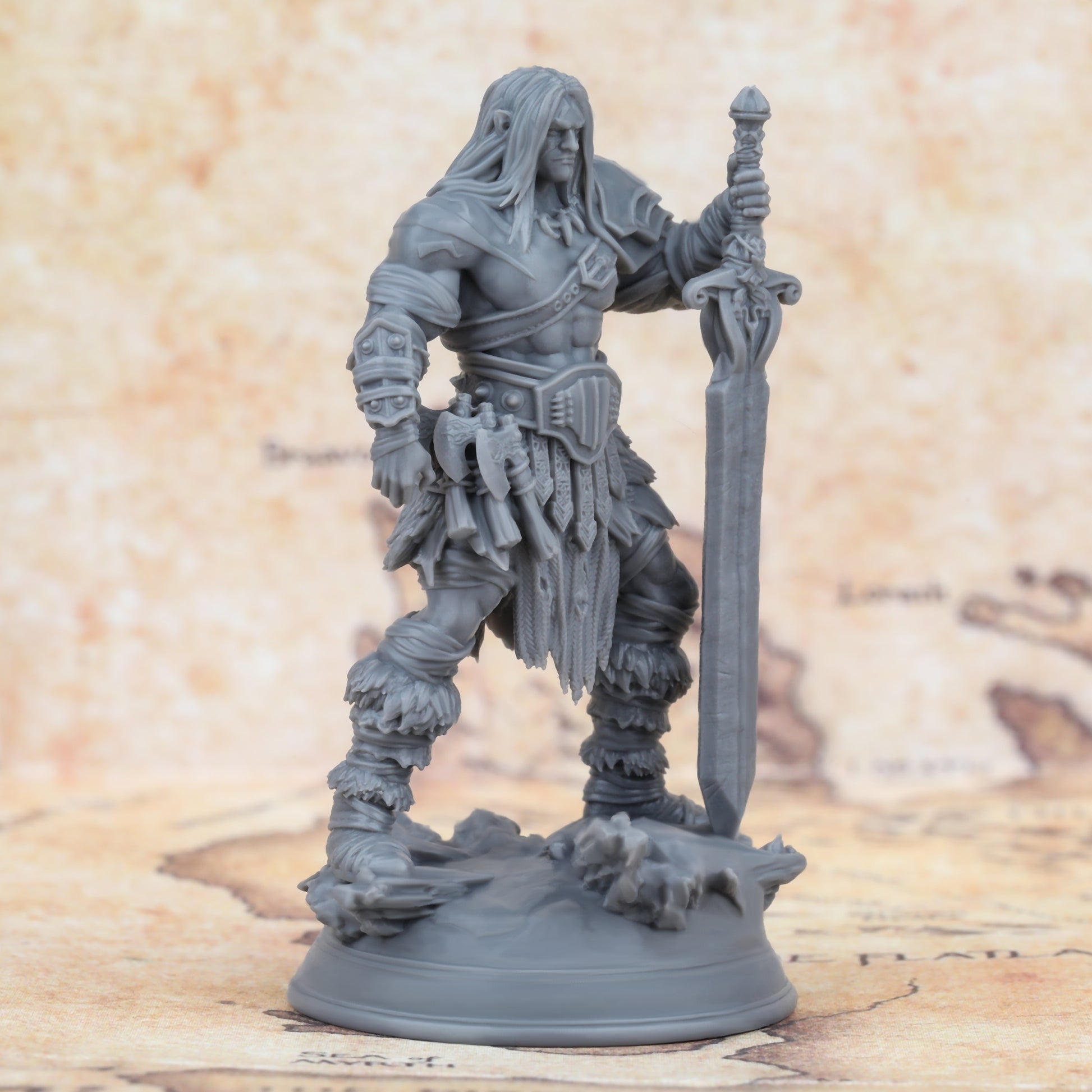 Barbarian Warrior 32mm Miniature Figure
