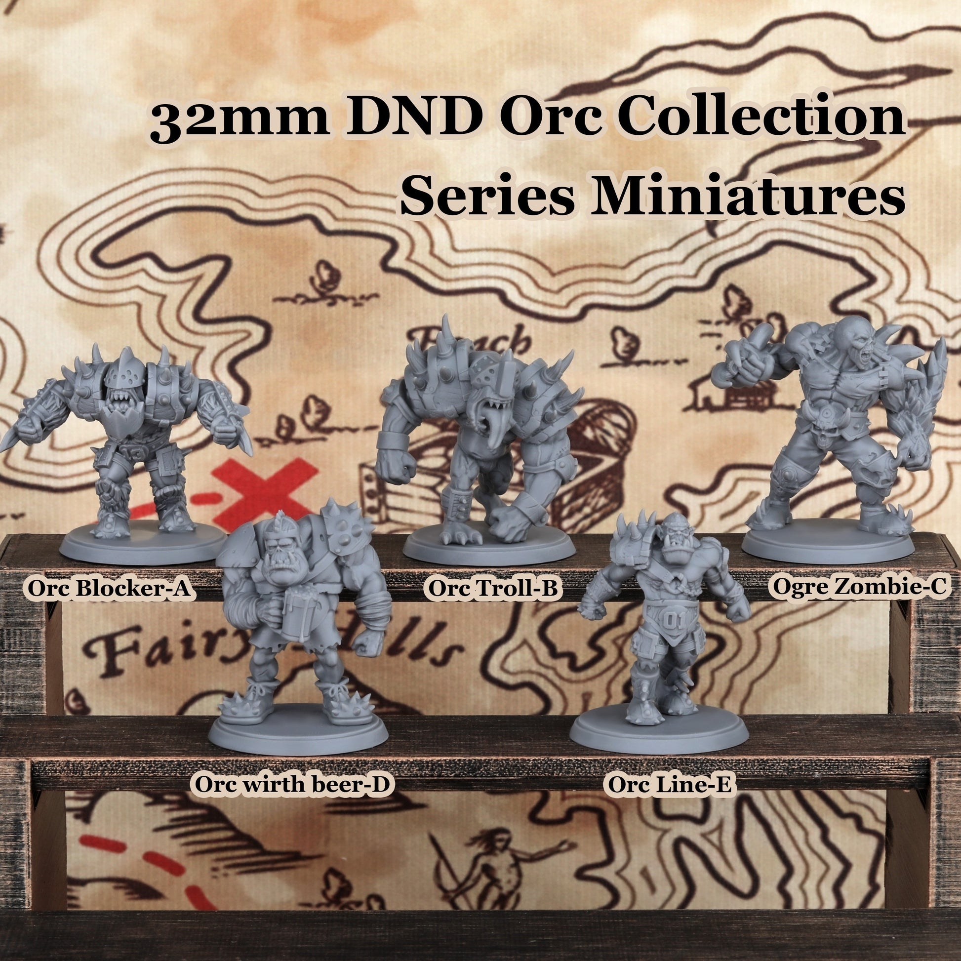 32Mm DND Orc Collection Series Miniature