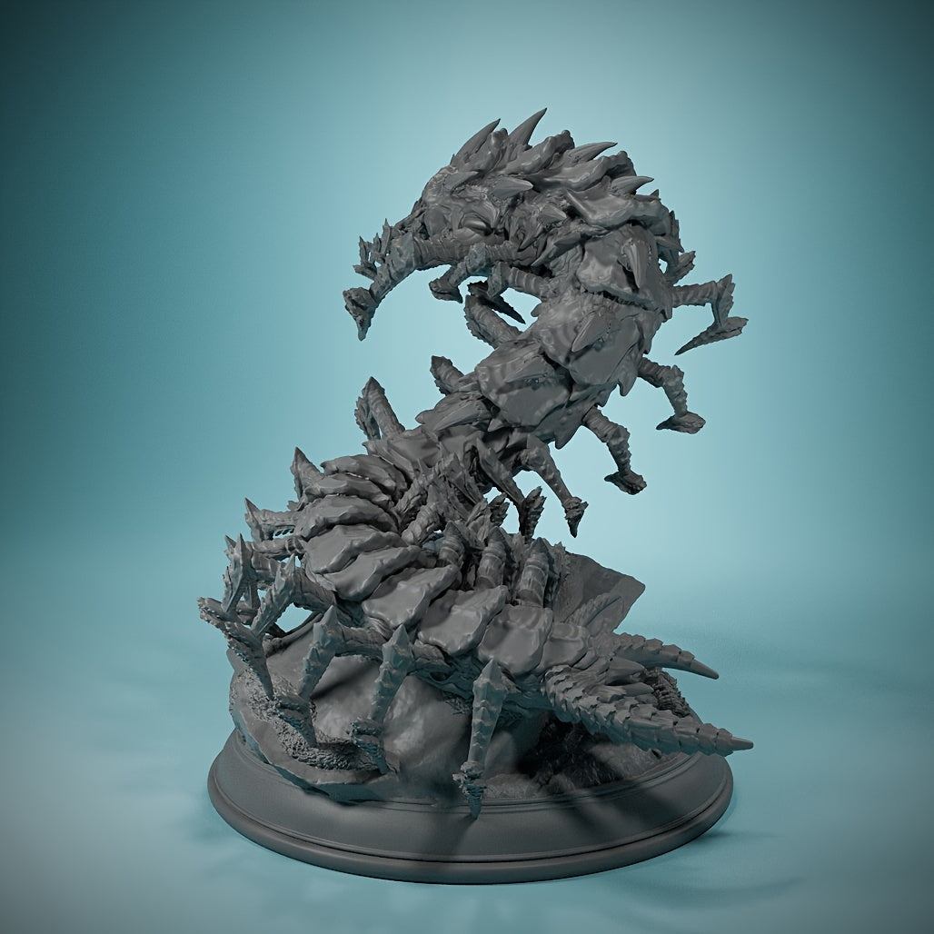 Eldritch Centipede Abomination - Monarch Kel-Tyr 32mm DND Miniature