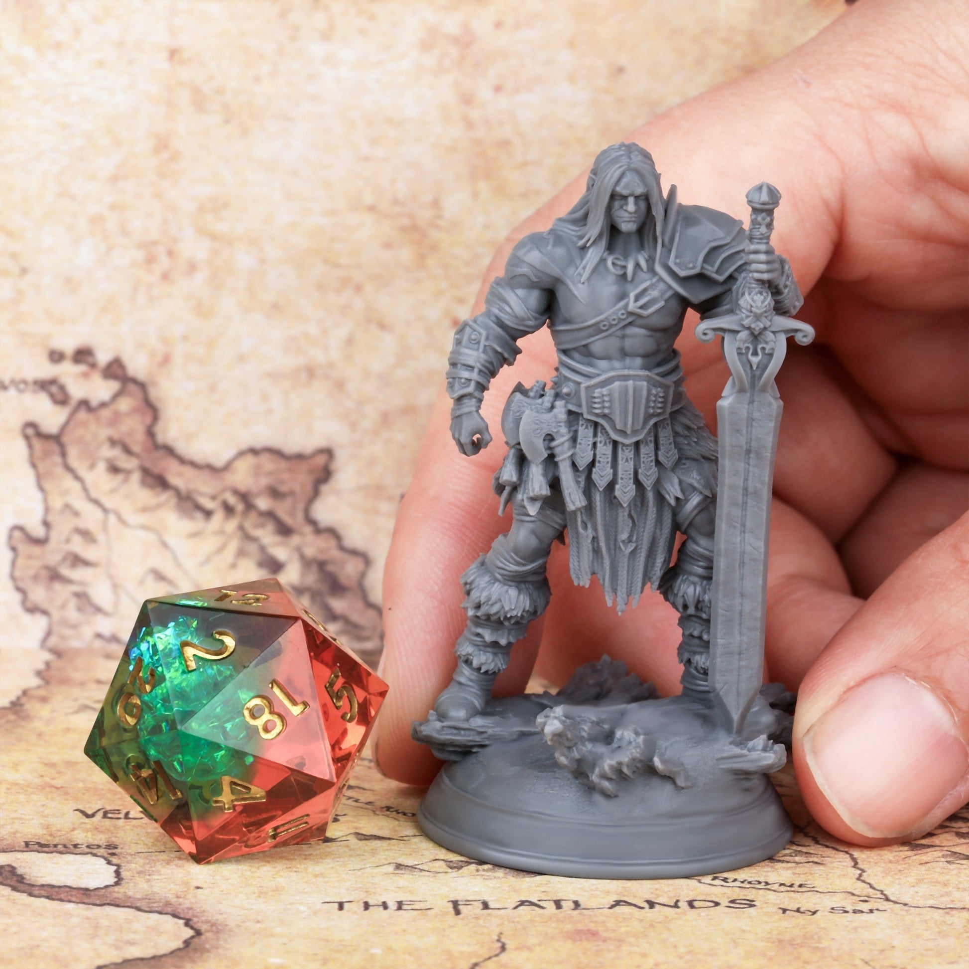 Barbarian Warrior 32mm Miniature Figure