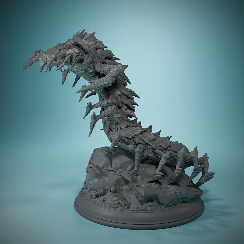 Eldritch Centipede Abomination - Monarch Kel-Tyr 32mm DND Miniature