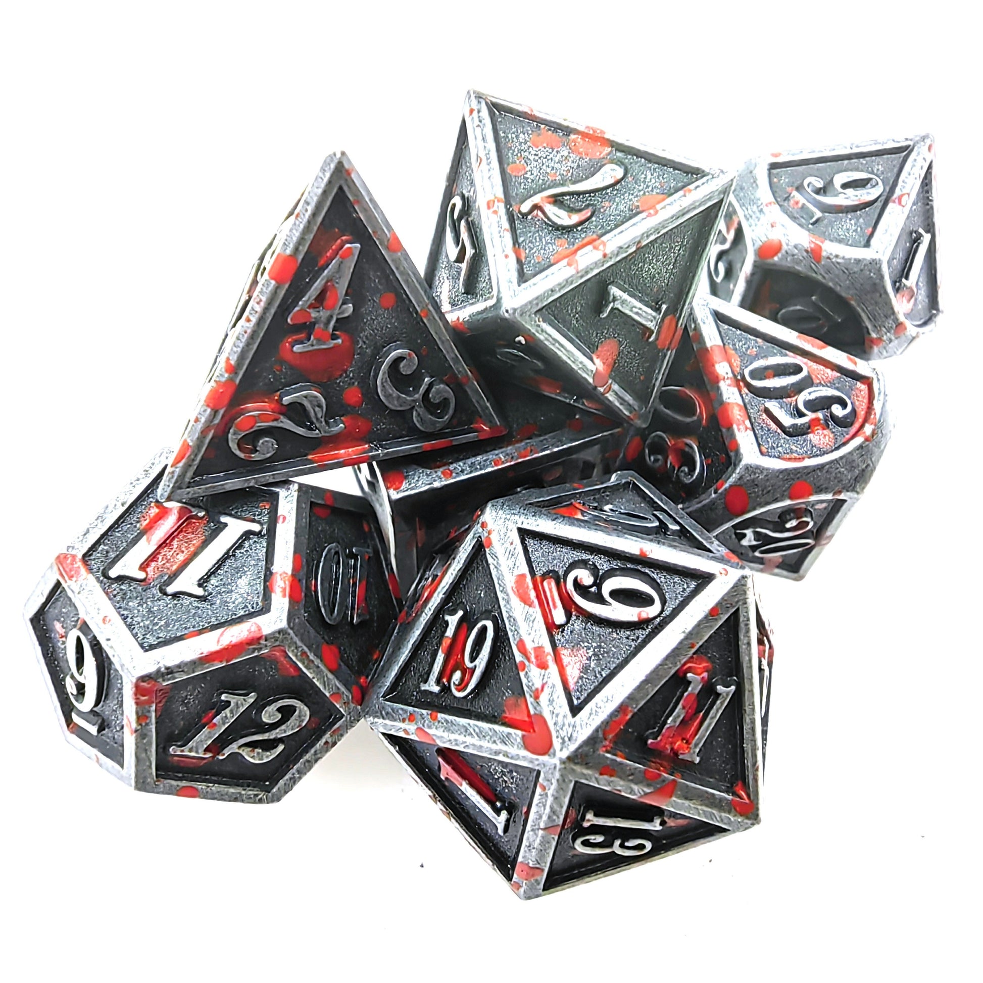 Caught Red-Handed Metal Dice - 7-Pc Polyhedral Set