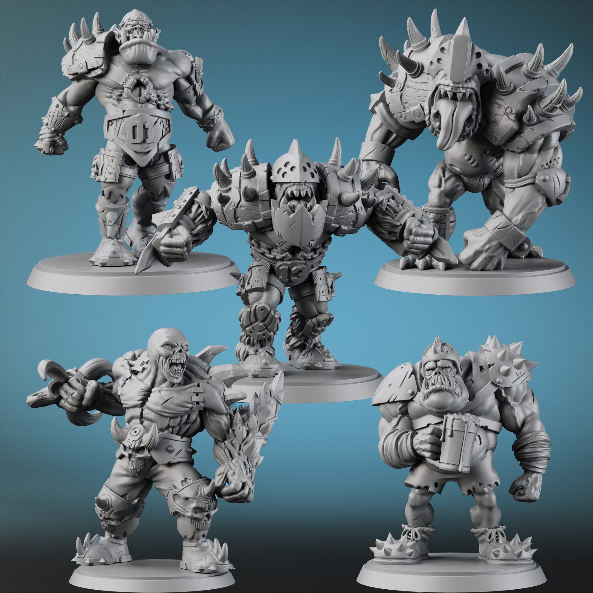 32Mm DND Orc Collection Series Miniature