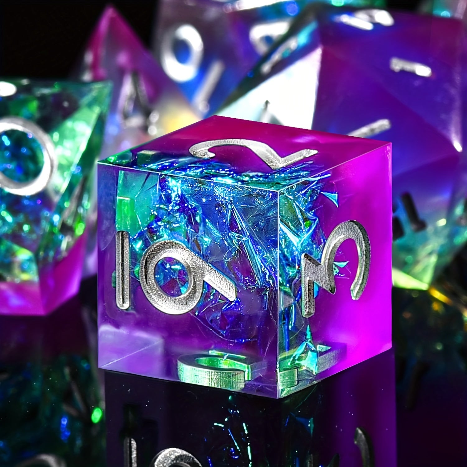 Arch Fey Iridescent 7pcs Polyhedral DND Dice Set