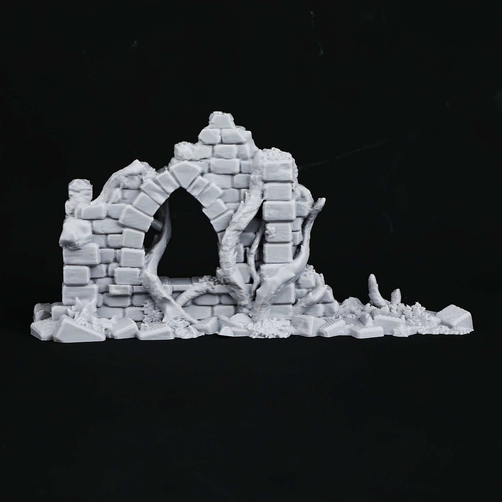 1 Set 28mm RPG Terrain Archway, Walls, and Tower Ruins