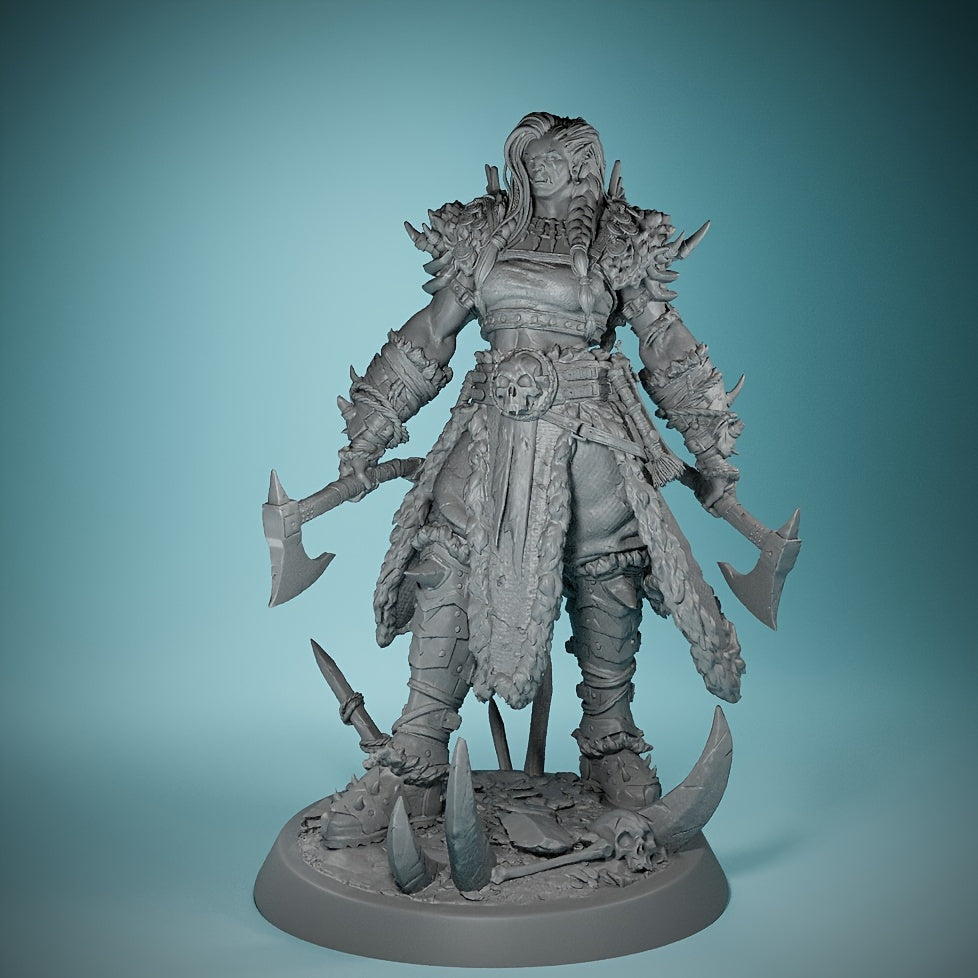 Orc Queen Miniature - Highly Detailed, Premium Resin Figure