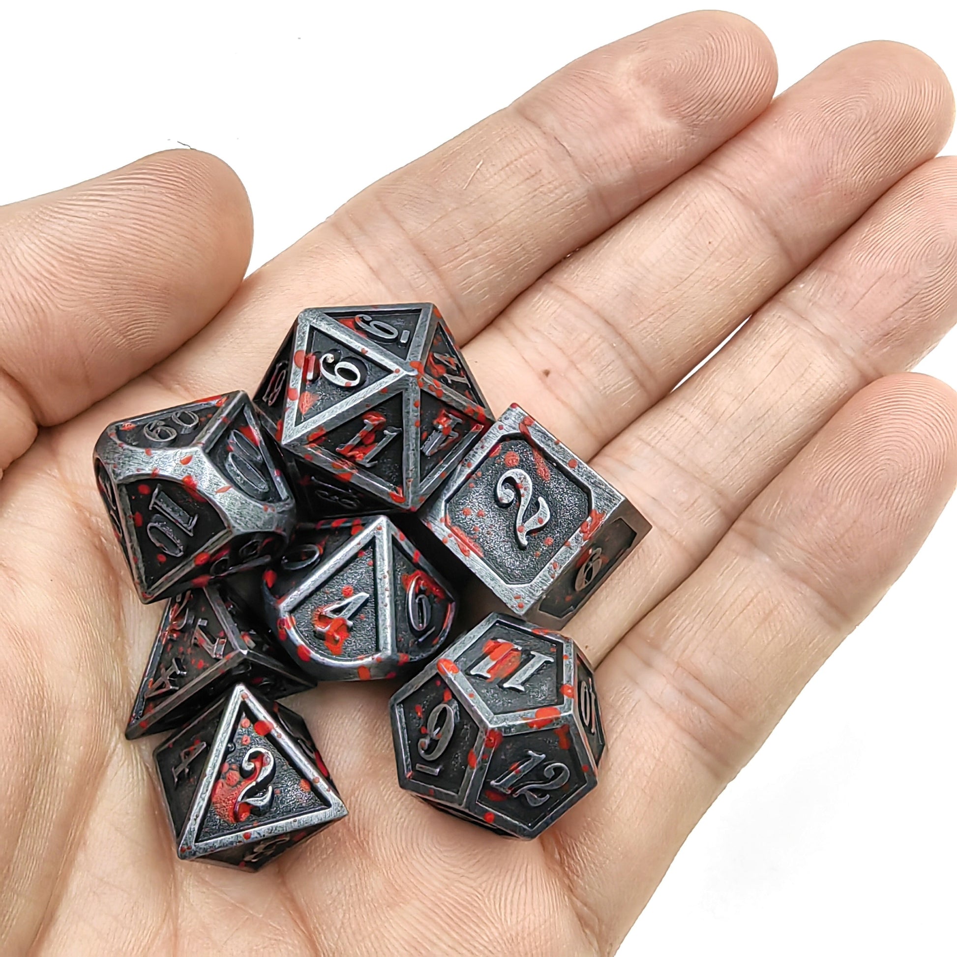Caught Red-Handed Metal Dice - 7-Pc Polyhedral Set