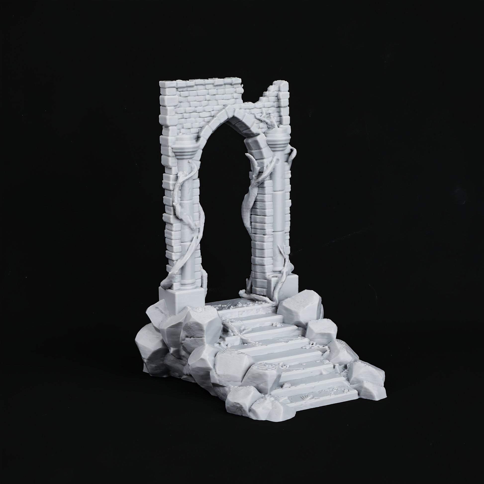 1 Set 28mm RPG Terrain Archway, Walls, and Tower Ruins