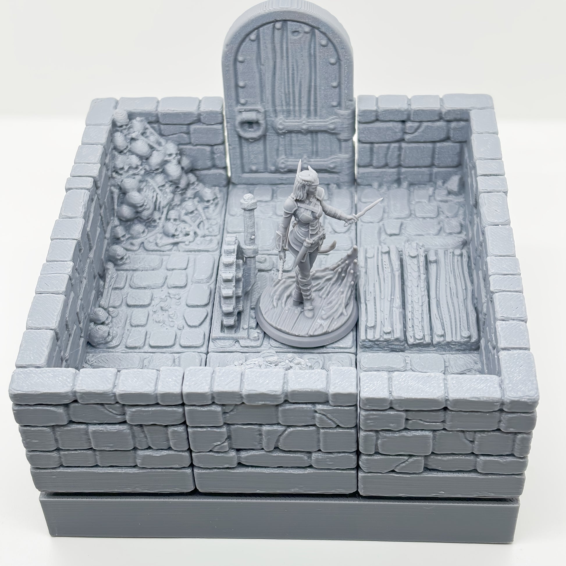 1 Set 3D Printed Tabletop Gaming Terrain Kit, Modular Wall & Floor
