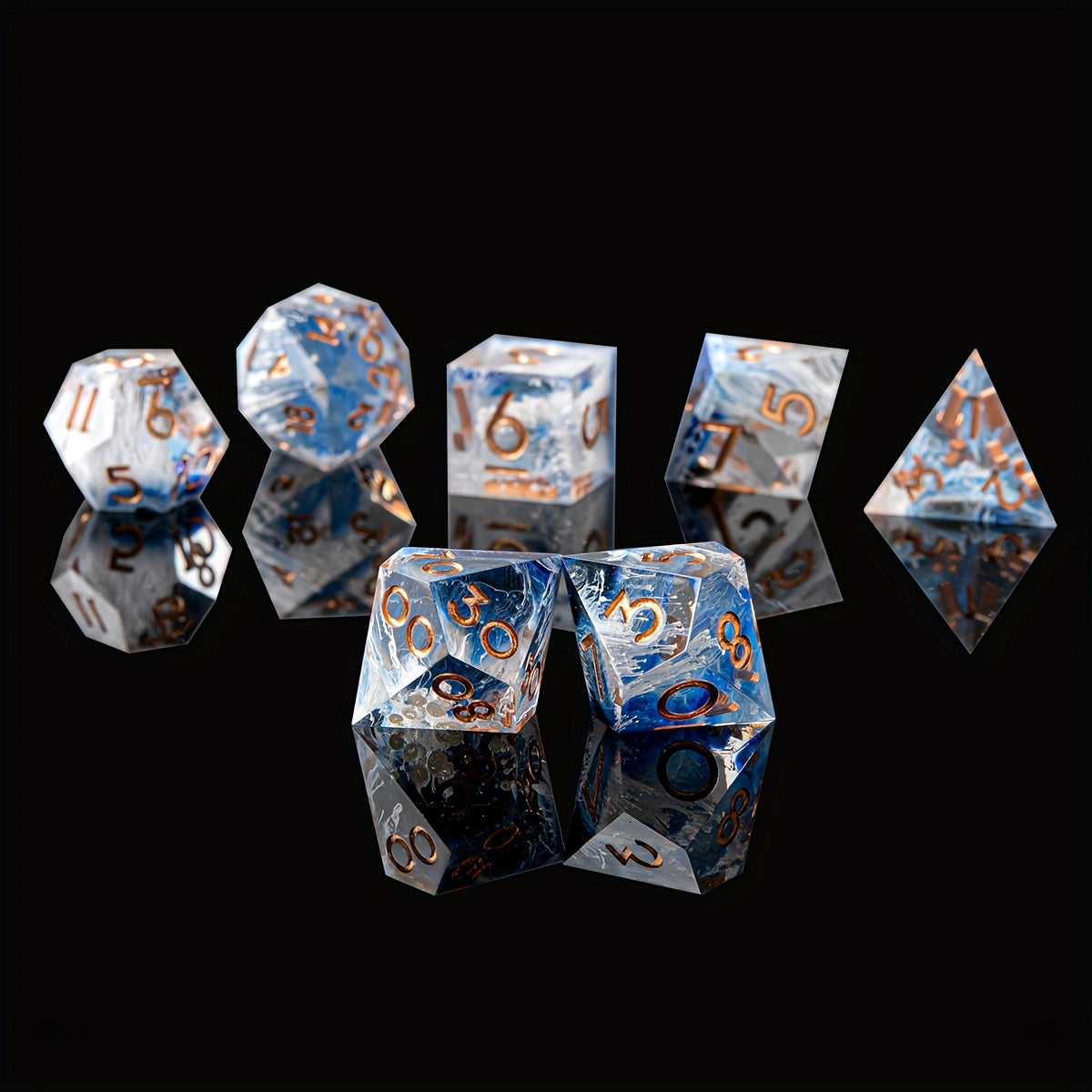 Shallow Seas – Sunlit Waves Polyhedral Dice Set (7-Piece)