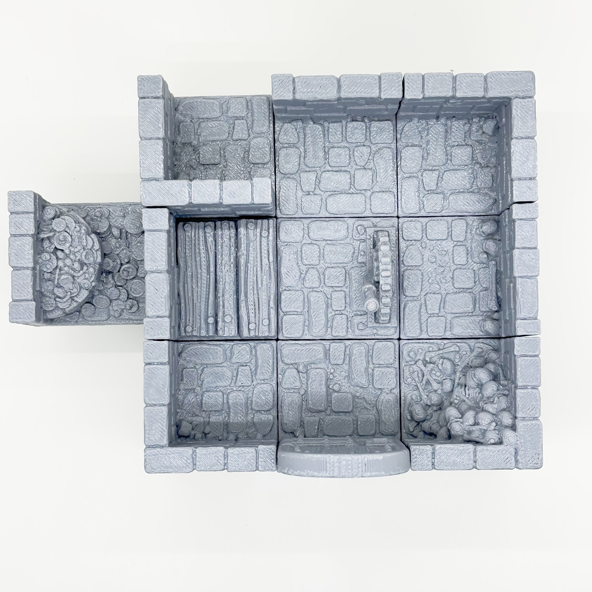 1 Set 3D Printed Tabletop Gaming Terrain Kit, Modular Wall & Floor