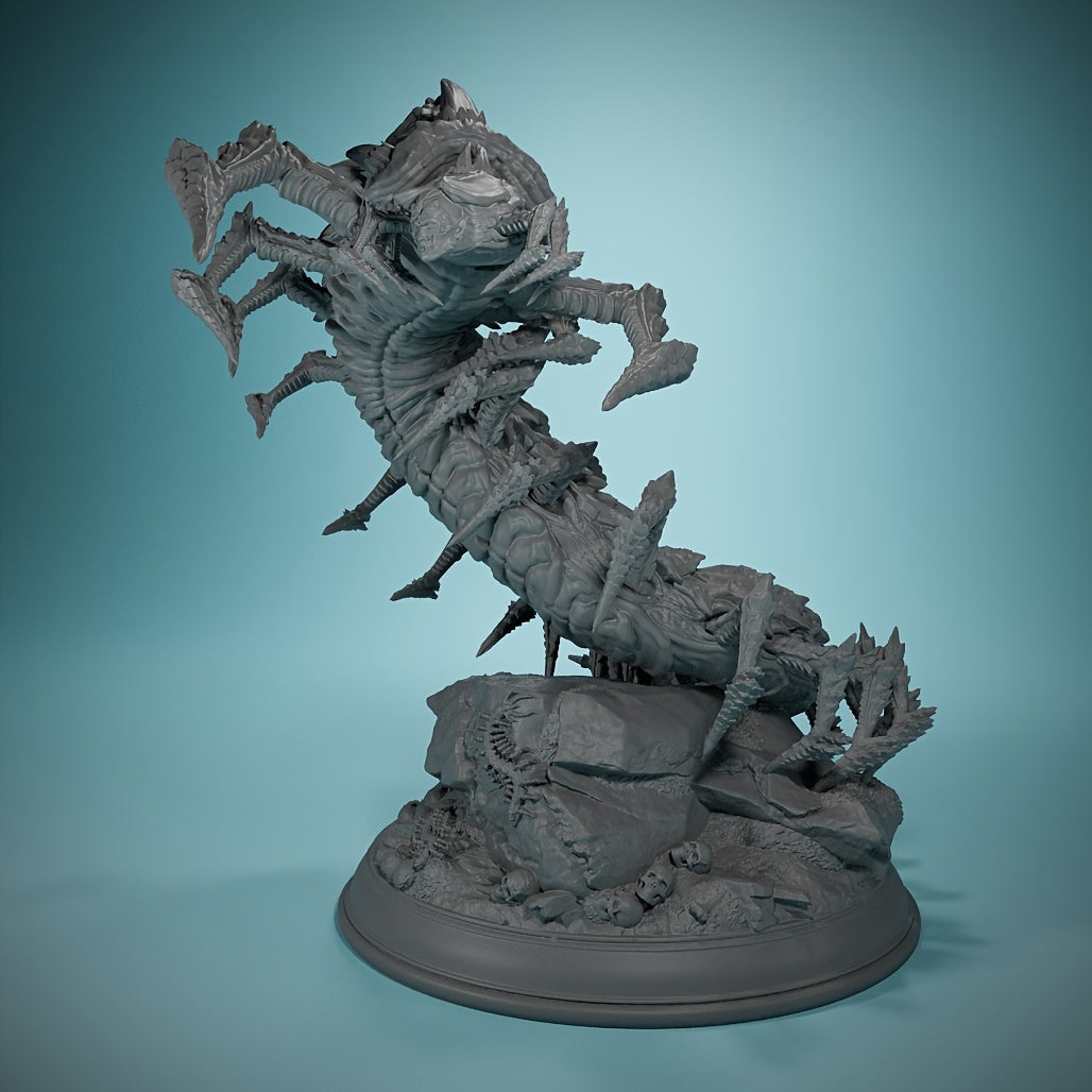 Eldritch Centipede Abomination - Monarch Kel-Tyr 32mm DND Miniature