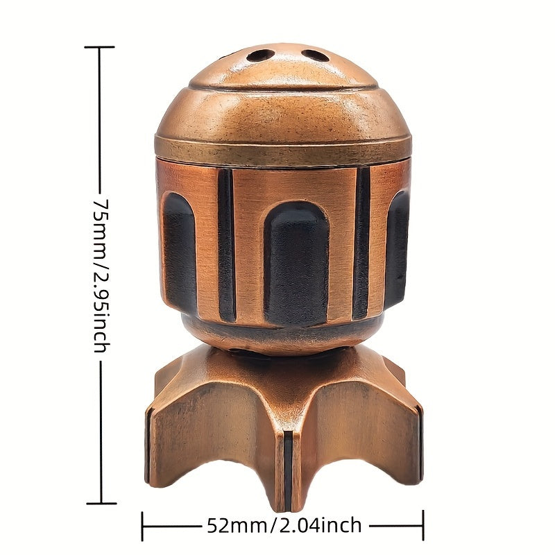 Rotating Revolver Barrels Metal Bullet 7pc Dice Set