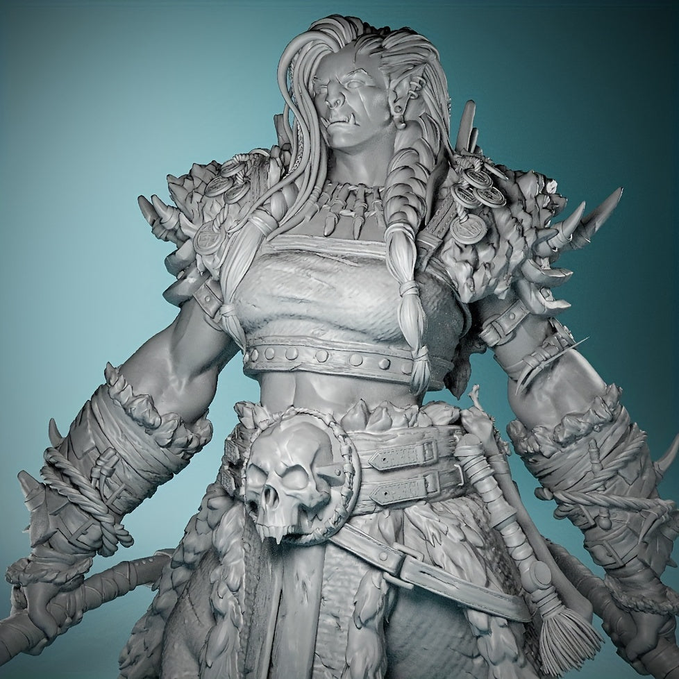 Orc Queen Miniature - Highly Detailed, Premium Resin Figure