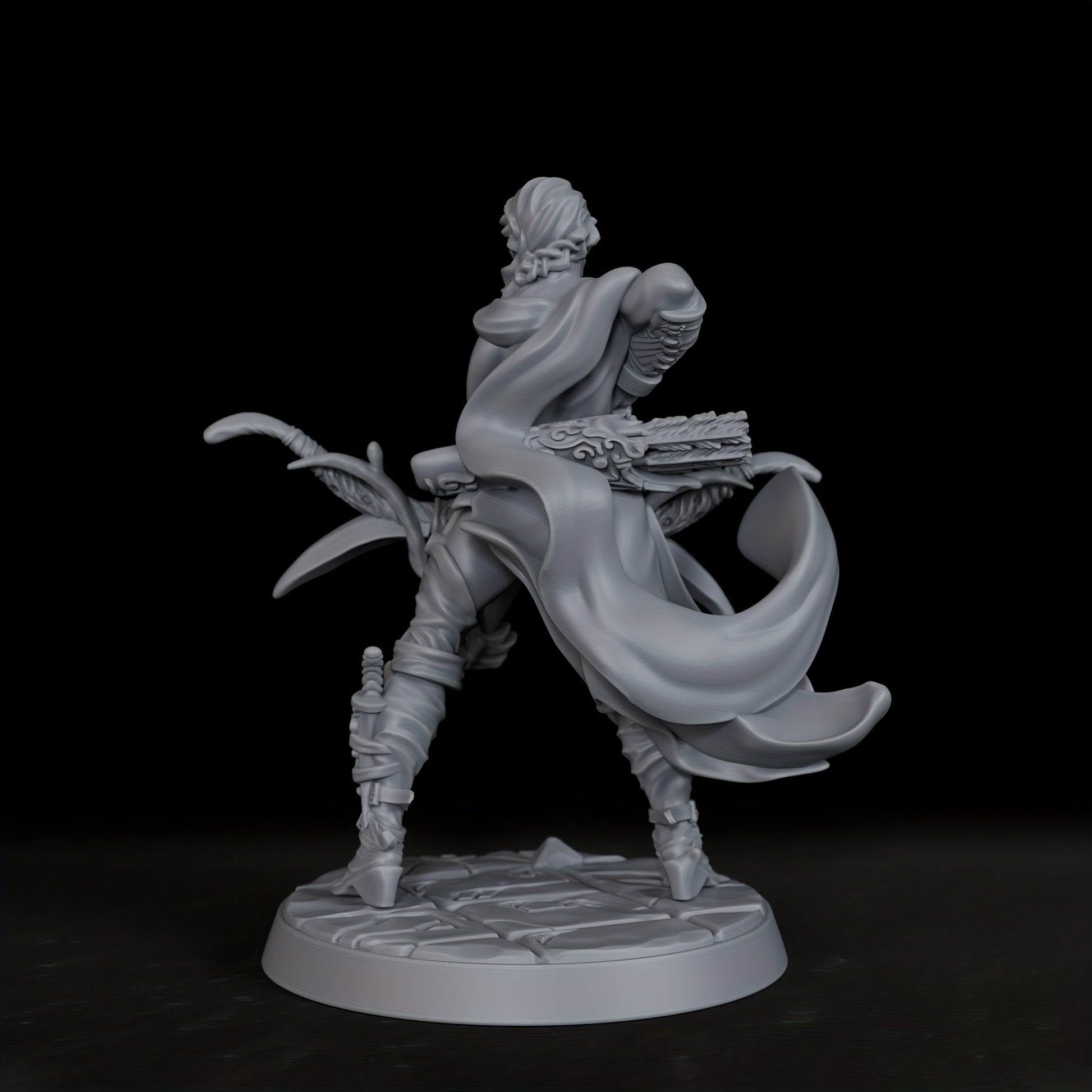 Bandit Archer Female Miniature Figurine 25mm