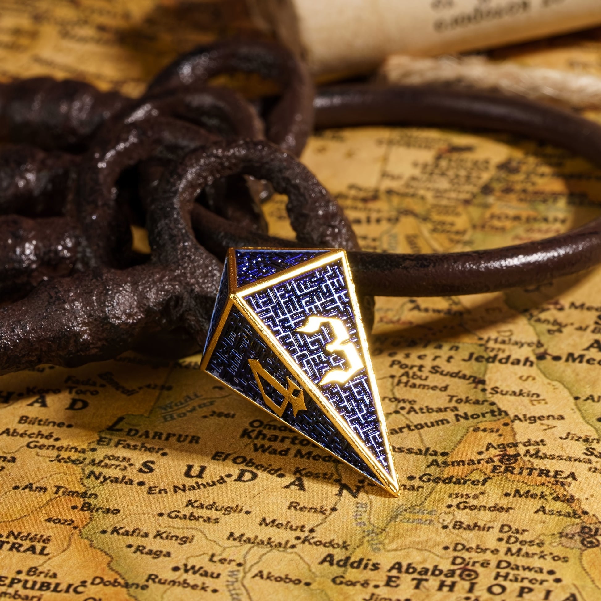 Wizard School House Colors Polyhedral Metal Dice Set – 15 Austere Variants with Gold & Silver Accents (7-Piece)