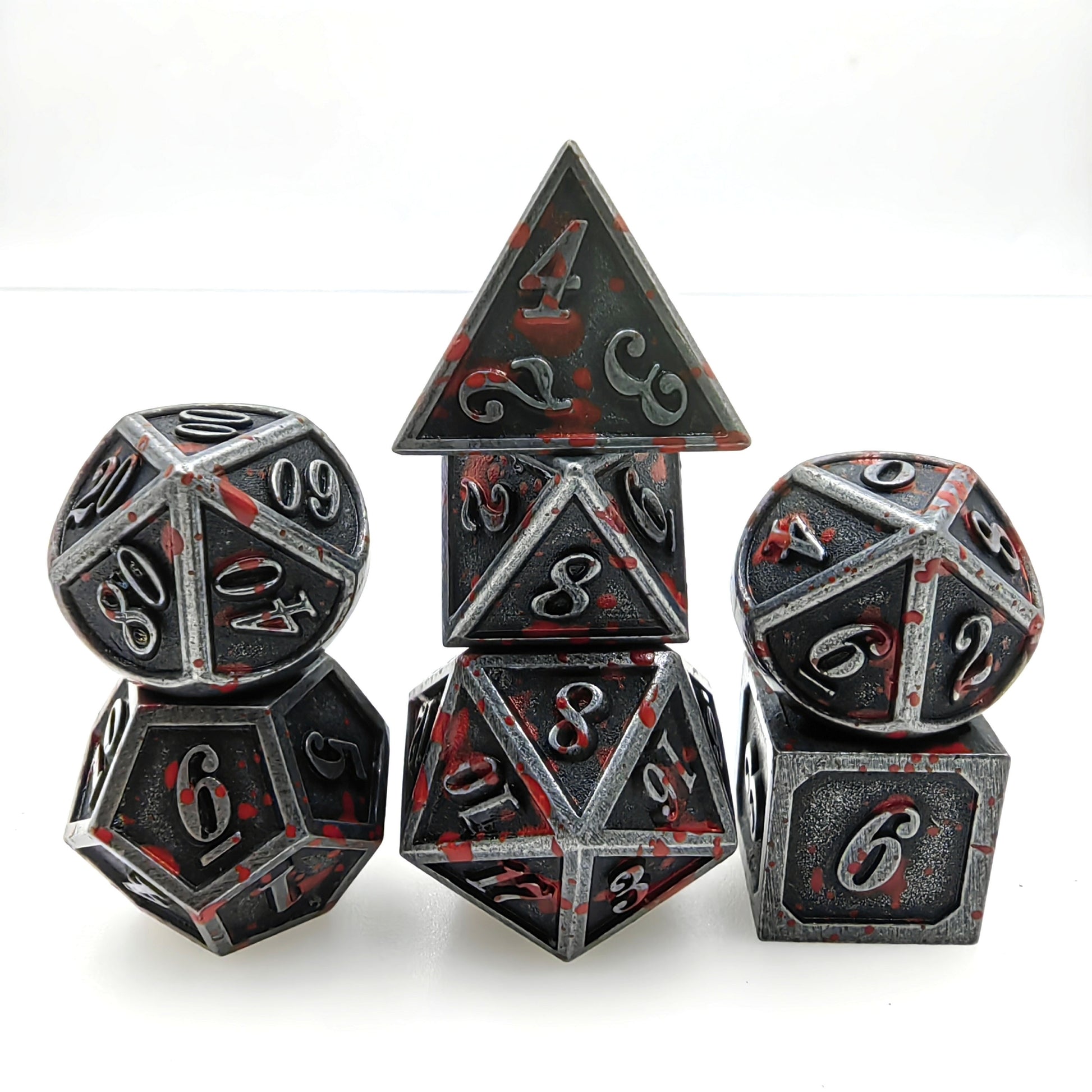 Caught Red-Handed Metal Dice - 7-Pc Polyhedral Set