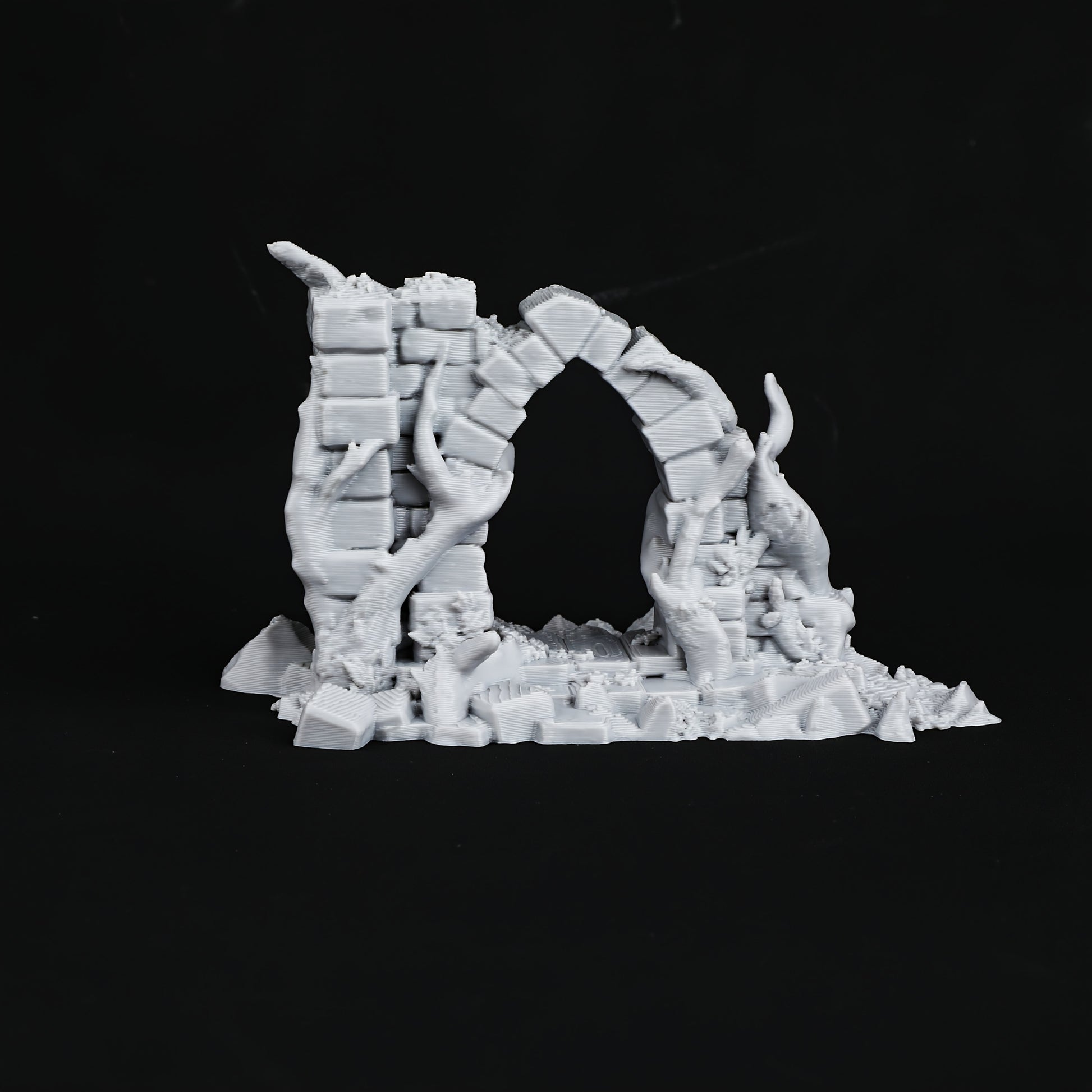 1 Set 28mm RPG Terrain Archway, Walls, and Tower Ruins