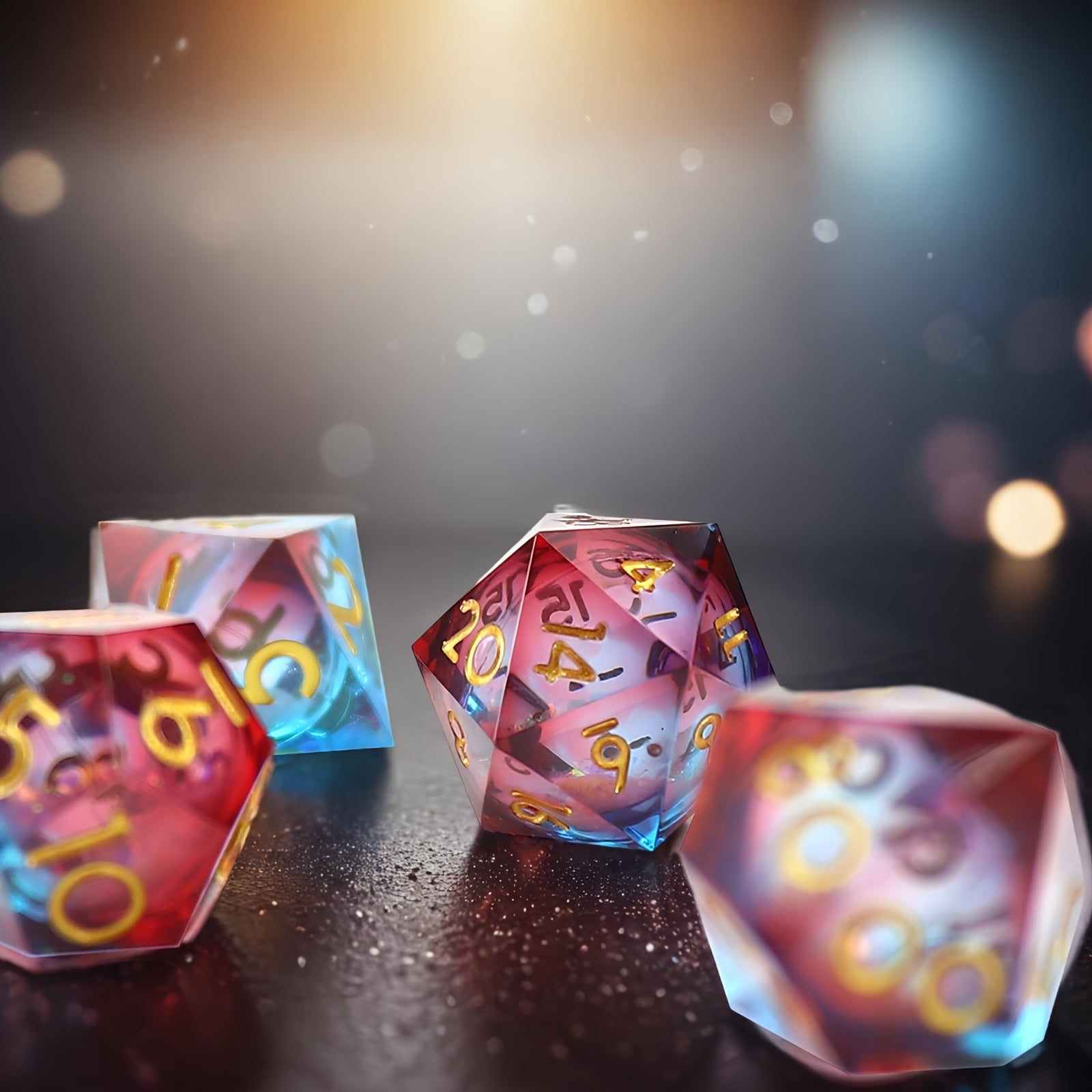 Quicksand Premium Liquid Core 7pcs Polyhedral DND Dice Set