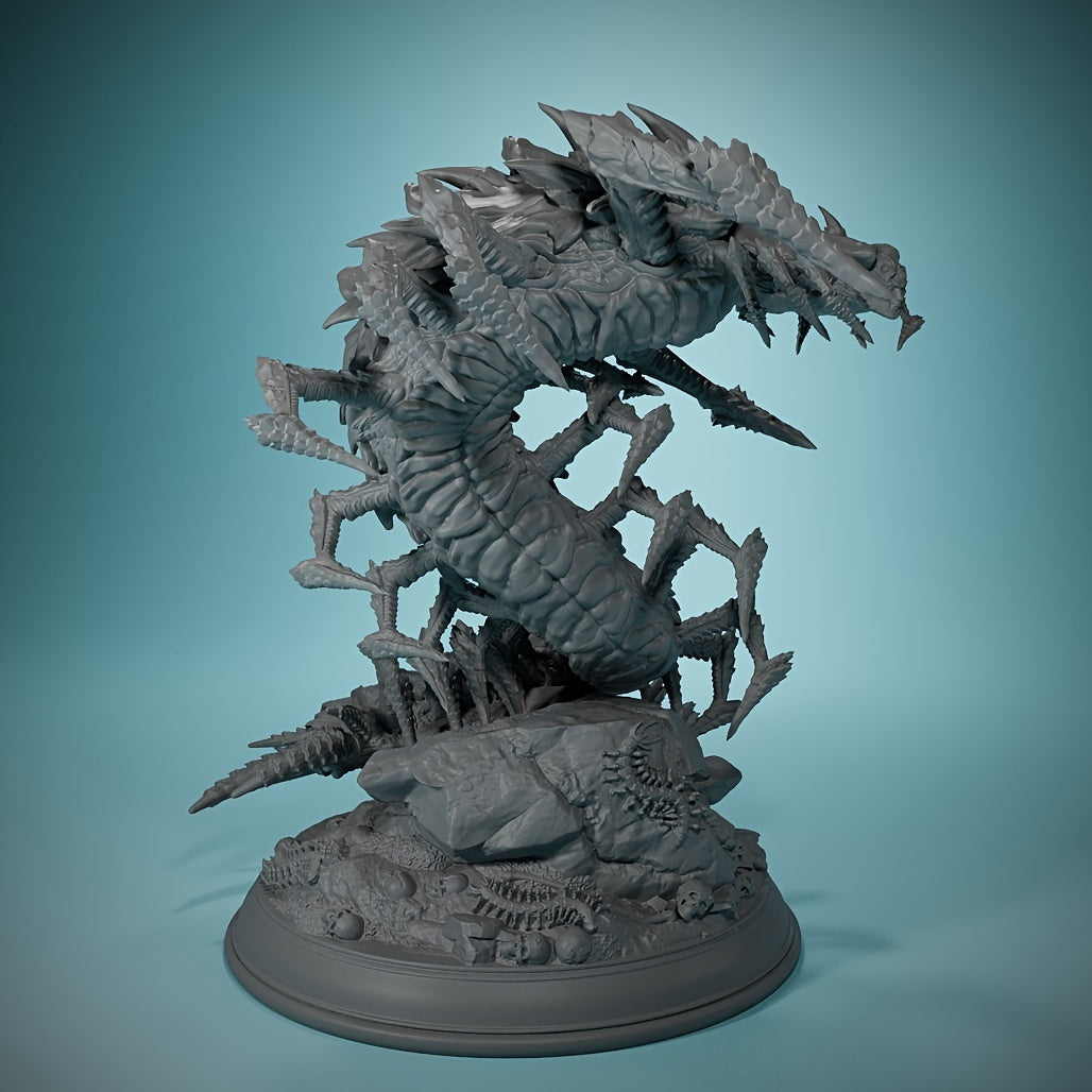 Eldritch Centipede Abomination - Monarch Kel-Tyr 32mm DND Miniature