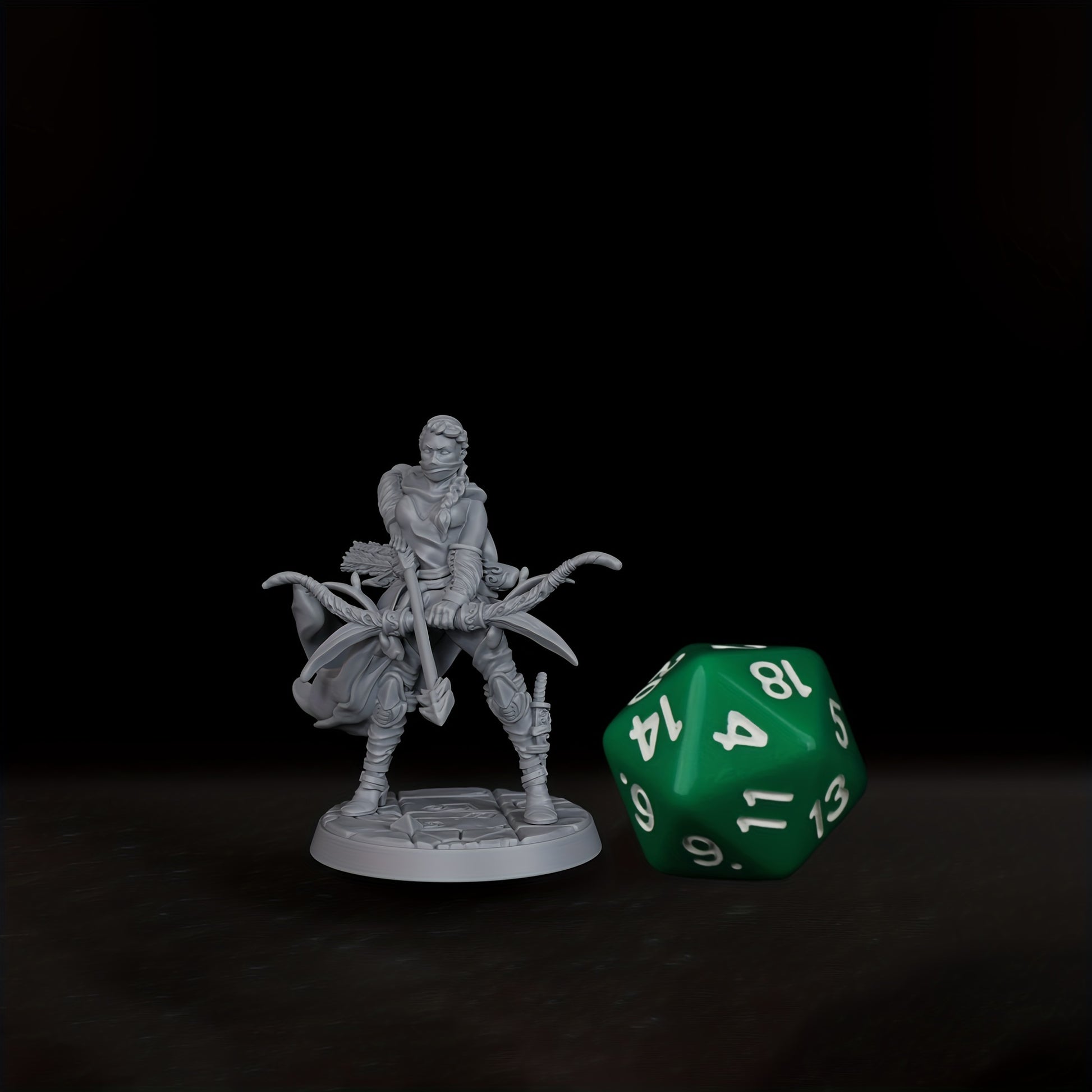 Bandit Archer Female Miniature Figurine 25mm