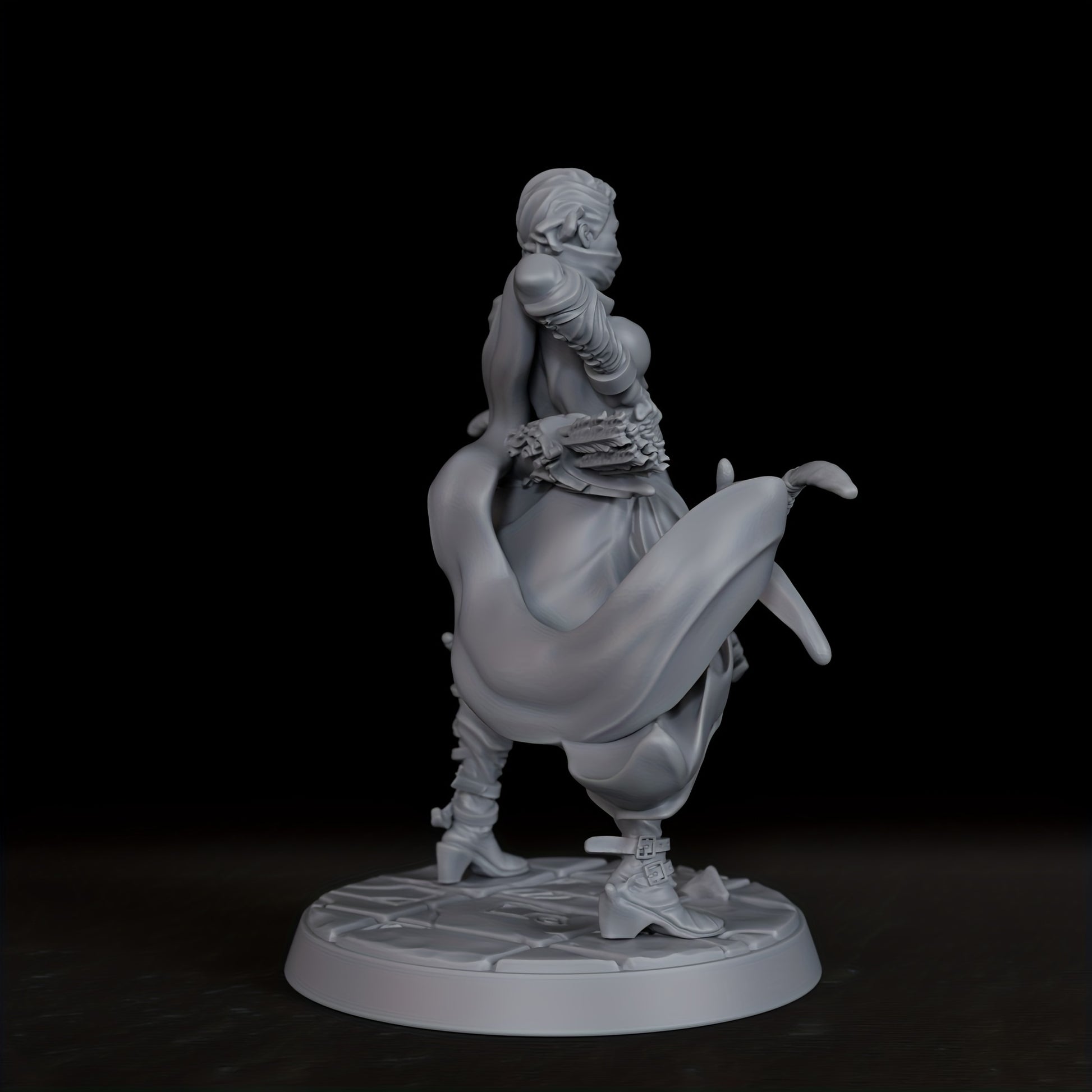 Bandit Archer Female Miniature Figurine 25mm