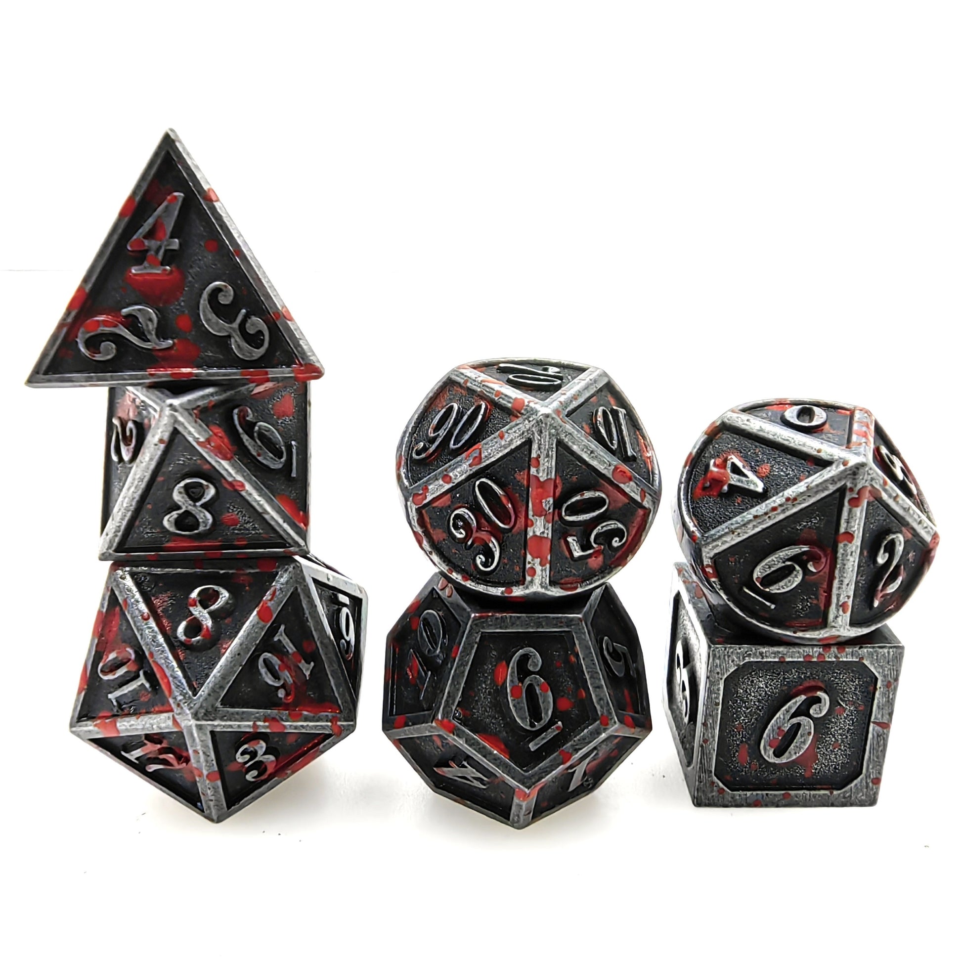 Caught Red-Handed Metal Dice - 7-Pc Polyhedral Set