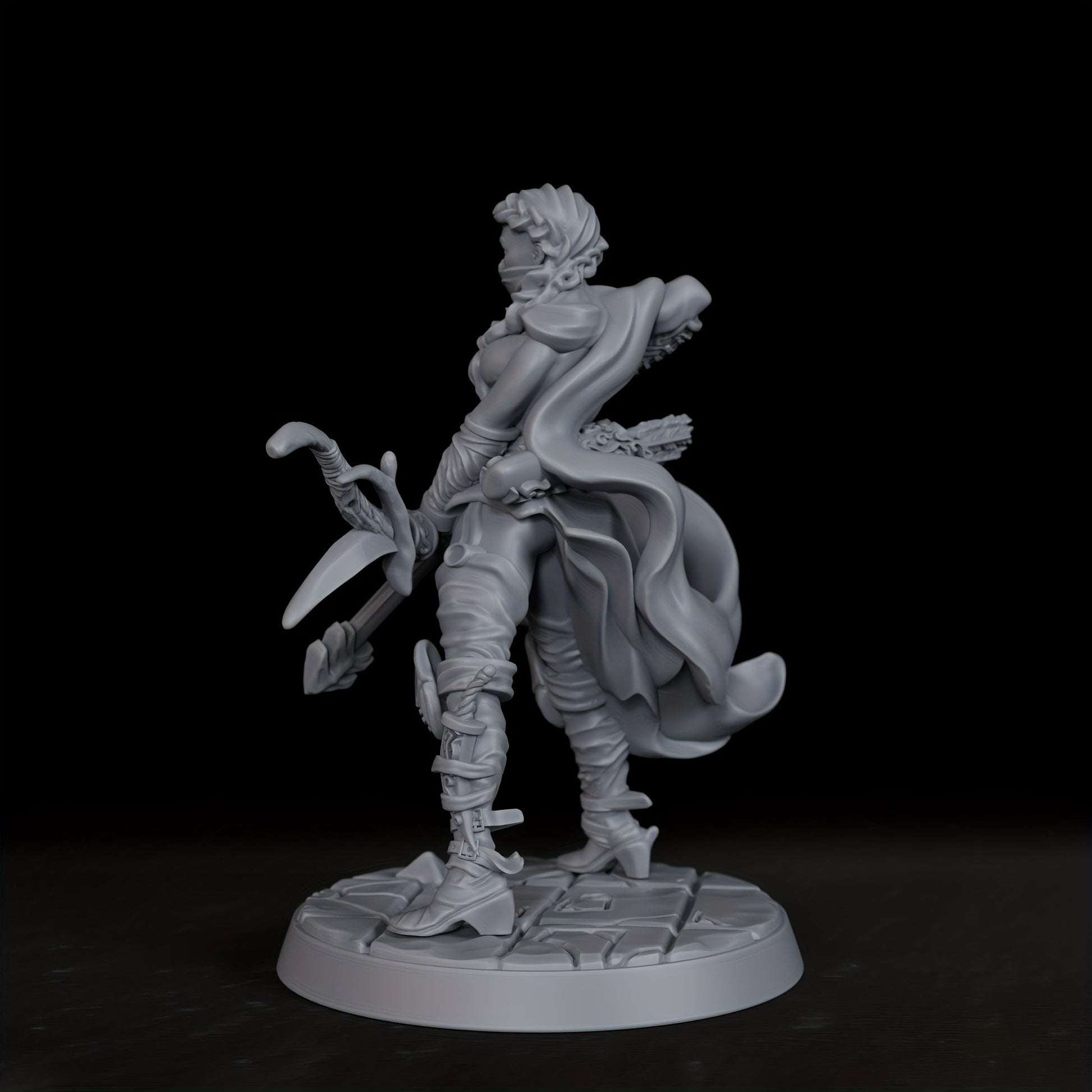 Bandit Archer Female Miniature Figurine 25mm